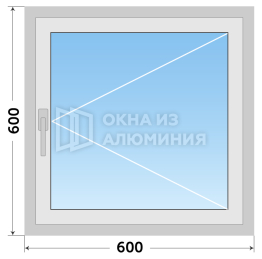 Окно алюминиевое откидное AL-628